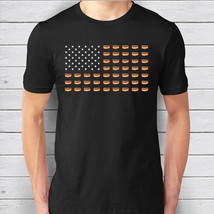Hot Dog American Flag Patriotic T-Shirt - Funny National Hot Dog Day Tee - £15.94 GBP