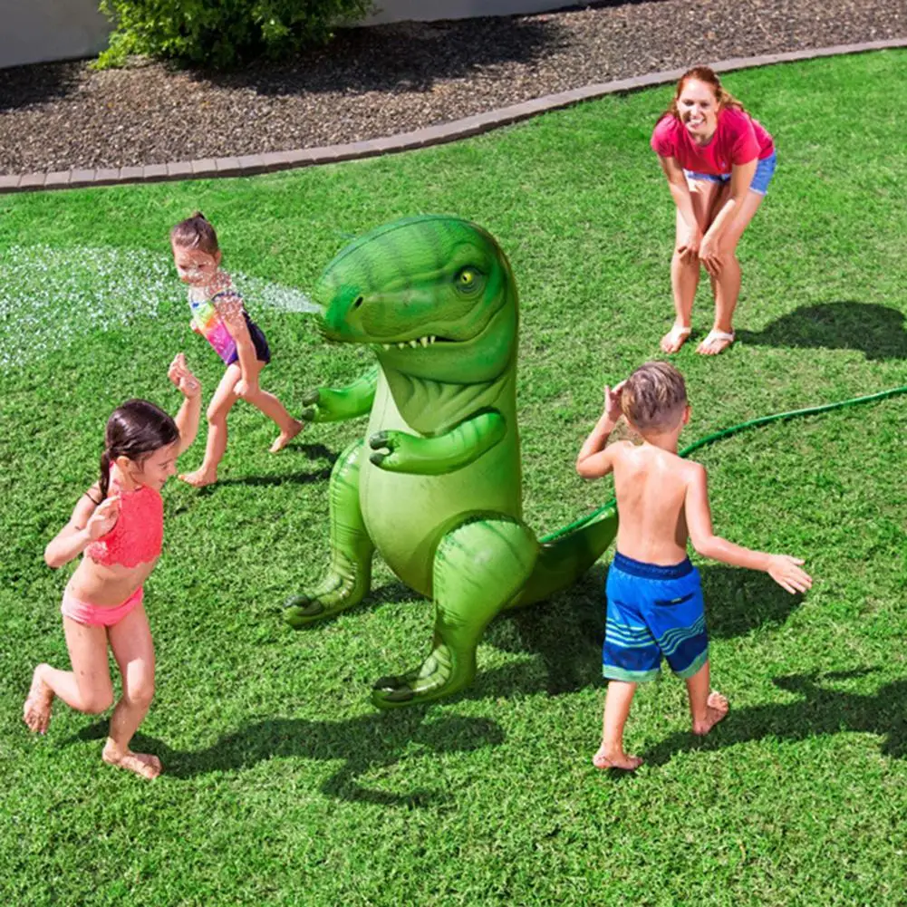 Dinosaur Water Sprinkler Toy Inflatable T-Rex Water Toy for Toddlers Kids - £52.65 GBP+