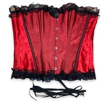 Alivila Y Lace up, Red w/ black lace Plus Size 4XL Sexy Steampunk Goth BBW - £18.60 GBP
