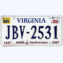 2005 United States Virginia 400th Anniversary Passenger License Plate JB... - $18.80