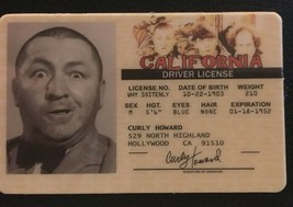 Curly Howard MAGNET The Three Stooges novelty collectors card Larry Moe ... - £7.72 GBP