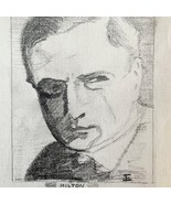 Jerome Eisenberg Milton Sills 1925 Original Art Sketch Pencil 1/1 Signed... - $7,452.60 MXN