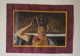 Tibetan Buddhist The Karmapa Portrait Paintng By Douglas Davide - Nepal - $749.99