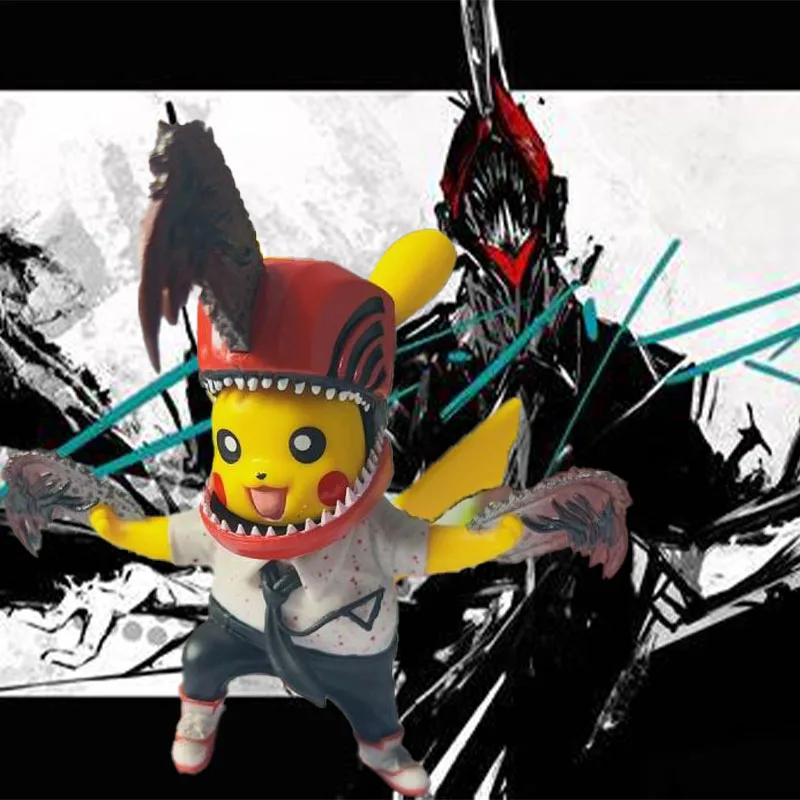 TAKARA pokemon cos Chainsaw man action Anime Figure model Decoration box toys - $27.73