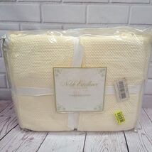 VTG Noble Excellence Trellis Twin Bed Skirt 100% Cotton Made In Portugal - $15.00