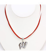 Wisconsin Badgers Logo Double Cord Necklace - $17.71 CAD