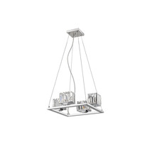Chloe 16 in. Lighting Trilluminate Contemporary 4 Light Chrome Crystal S... - $74.51