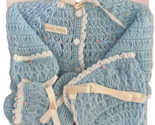 Vintage NOS Penneys Toddletime Baby Boy Sweater Hat Socks Handmade Set - $24.74