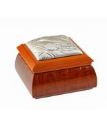 Leader Argenti Wood and Sterling Silver Inlay Trinket Box Luigi Pesaresi - $220.59 CAD