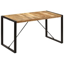 Mango Wood Brown/Black Solid Dining Table - vidaXL 47.2" x 31.5" x 28.7 - $336.44 CAD