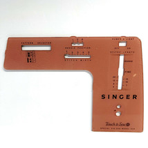 Singer Sewing Machine 626 Touch &amp; Sew Parts Front Face Cover Plate Panel - $14.95