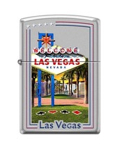 Zippo Lighter - 2019 Las Vegas City Satin Chrome - ZCI409263 - £21.91 GBP