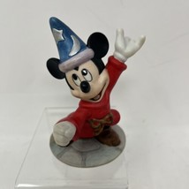 Vintage Disney Mickey Mouse Sorcerer&#39;s Apprentice Fantasia 4” Porcelain ... - £14.74 GBP