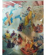 Vintage Life of Christ Illustrated Gilded Framed Print Christian Wall Art - $24.99