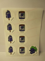 vintage Teacher Classroom Supplies: (9) Blueberry Stickers w/ Scratch &#39;n Sniff - £6.26 GBP