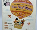 Vintage Walt Disney It&#39;s A Small World  Song Book And Record - $9.74