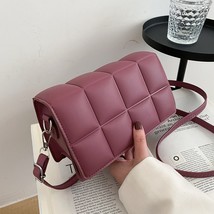 Women Crossbody Bag Pure Color Flap Bags For Women 2021 Quality Leather Thick Ch - £49.79 GBP