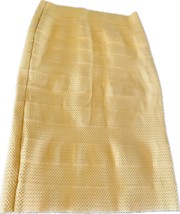 New York &amp; Company 7th Avenue Yellow Pencil Skirt Size M - £4.97 GBP