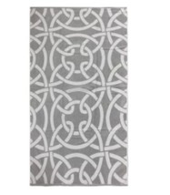 Hotel Collection Resort Ribbon Cotton 40&quot; X 70&quot; Beach Towel-Grey SlateT4103658 - £27.65 GBP