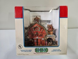 Lemax Village Collection Lankfords Blacksmith and Stables Ceramic Lighted 2004 - £31.36 GBP