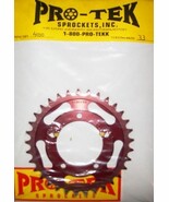 Pro tek Rear Sprocket 520 Pitch 1972-1994 Yamaha TZ250 TZ-250 33T Red - $38.42 CAD