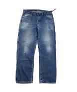 Vintage Y2k Dickies Carpenter Jeans Men 36x31 Blue Denim Pants Work Chor... - £16.74 GBP