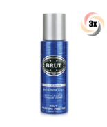 3x Sprays Brut Oceans Scent Deodorant Body Spray For Men | 200ml - $452.56 MXN