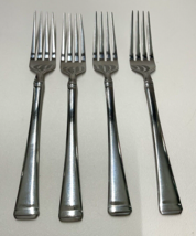 Mikasa Harmony Dinner Forks 8 3/8&quot; Stainless Glossy Bands 18/10 Set (4) - $22.19