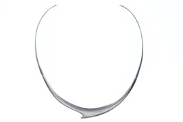 Vintage Mexican sterling silver collar Choker solid bar necklace s - £66.49 GBP