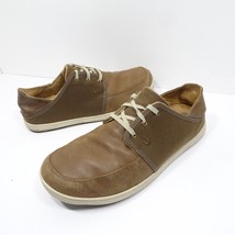 Olukai Nohea Lace Up Leather Brown Comfort Shoes Mens Size US 10 - £21.22 GBP