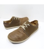 Olukai Nohea Lace Up Leather Brown Comfort Shoes Mens Size US 10 - £21.25 GBP
