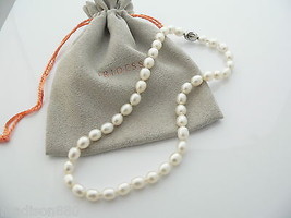 Iridesse Tiffany &amp; Co Pearl Necklace Strand Clasp Love Gift Pouch 925 T and Co - £585.13 GBP