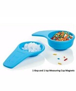 Tupperware Refrigerator Magnet Mini Measuring Spoons TBSP and TSP Raindr... - $146.76 MXN