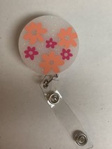 Retractable Badge Holder Id Tag - Groovy Flowers - £7.82 GBP