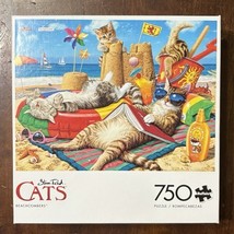 CATS 750 Piece Jigsaw Puzzle “Beachcombers” Steve Read - Buffalo - Compl... - $9.50