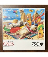 CATS 750 Piece Jigsaw Puzzle “Beachcombers” Steve Read - Buffalo - Compl... - $174.56 MXN