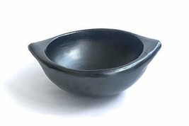 Soup Bowl 6.5 Inches Black Clay Original Made in Tolima Colombia, protec... - £21.95 GBP