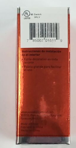 15A 120/277VAC 3 Voie Décorateur Interrupteur TM873-BNCC10, Brossé - $11.86