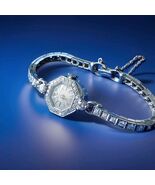 Tiffany co Diamond Platinum Deco Cocktail Watch Unique Vintage Hand made... - $28,115.25