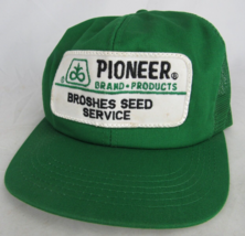 vintage trucker hat Pioneer BROCHES SEED SERVICE snapback cap farmer - £23.63 GBP