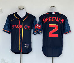Men's Alex Bregman #2 Space City Black Baseball Jersey Uniform - $45.00