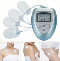 Full Body Electric Pulse Digital Massager Slimming Relaxing Massage + 4 Pads - £17.29 GBP