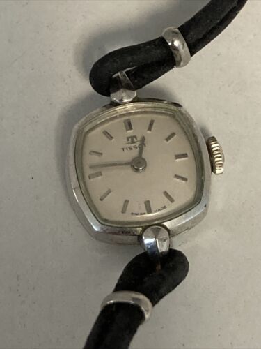 TISSOT Swiss 17j Manual Wind Ladies Watch 20 Microns 5337845 Runs! - $47.47