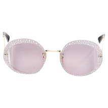 Gucci Hollywood Forever Crystal Round Frame Sunglasses Women Black One Size - $736.25