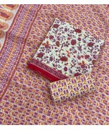 Multi-Color Suit Set- Cotton Printed Unstitched 3PC Suit Set for Women &amp;... - €51,48 EUR