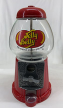 JELLY BELLY Gum Ball Candy Machine Coin Bank Glass Metal Red Gumball Dis... - £18.46 GBP