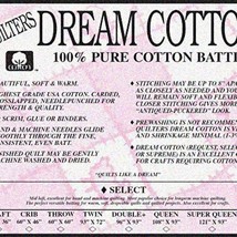 Dreamy Crib Quilter&#39;s Natural Loft Batting - $1,042.35 MXN