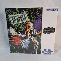 Aquarius Beetlejuice Puzzle Collage 1000 Pieces Official 20&quot; x 28&quot; New Sealed - £23.05 GBP