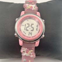JNEW Pink Silver Unicorn Kids Fashion Digital Watch 34mm Working - $321.39 MXN