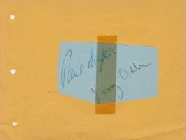 Raul Draper &amp; Larry Adler Signed Autographed Vintage Signature Page - £15.72 GBP